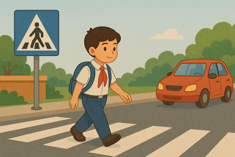 Học sinh tha gia giao thông an toàn, đúng luật